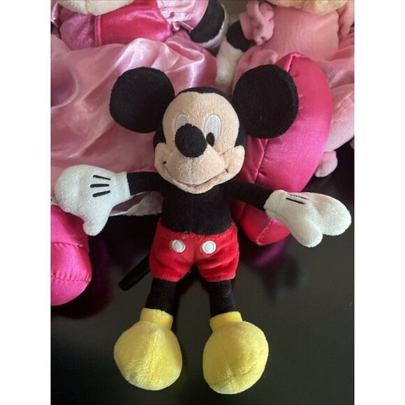 disney Minnie mouse and mickey mouse Plush Bundle of 3 plush stuffed animal - Picture 3 of 5